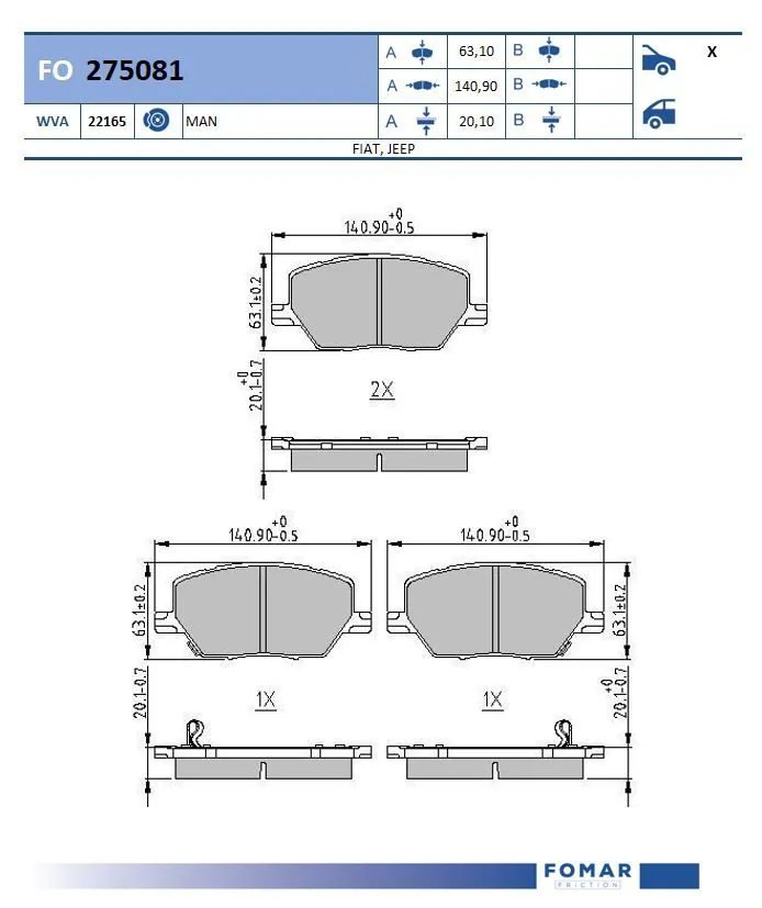 Brake Pad Set, disc brake